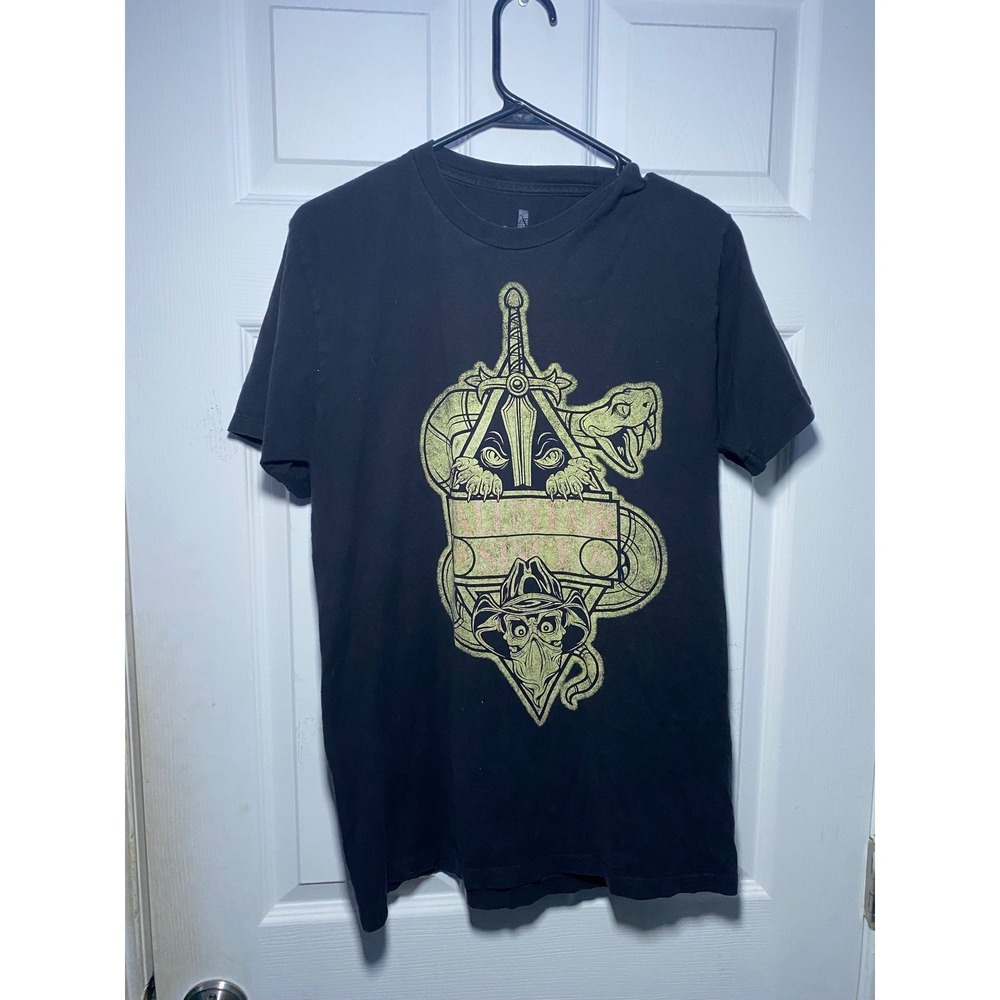 Cedar Fair Valley Fair Amusement Park Graphic T-Shirt Black Mens Medium 1976